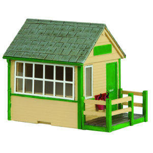 Scenecraft 44-1015 - Narrow Gauge (OO9) Signal Cabin Green - OO Gauge