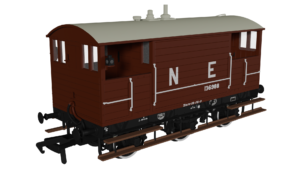 Rapido 975006 GCR 15T 6w Brake - LNER Bauxite pre-1936 No.136988 - OO Gauge