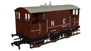 Rapido 975007 GCR 15T 6w Brake - LNER Bauxite pre-1936 No.509494 - OO Gauge