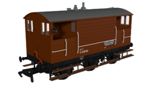 Rapido 975012 GCR 15T 6w Brake - BR Bauxite No.E531727 - OO Gauge
