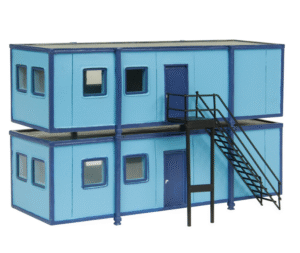 Bachmann 44-081B Scenecraft - Portable Offices (Blue) OO Gauge