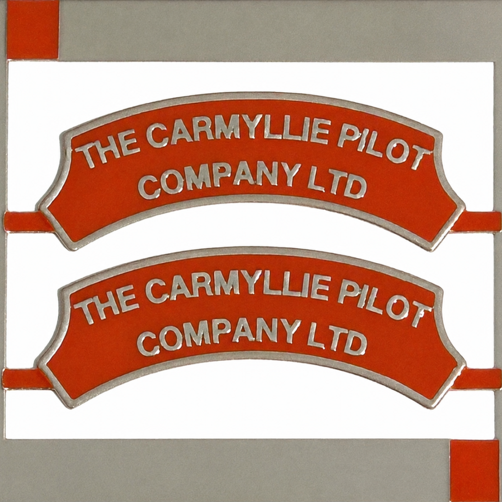 46464 THE CARMYLLIE PILOT CO LTD nameplate - OO Gauge