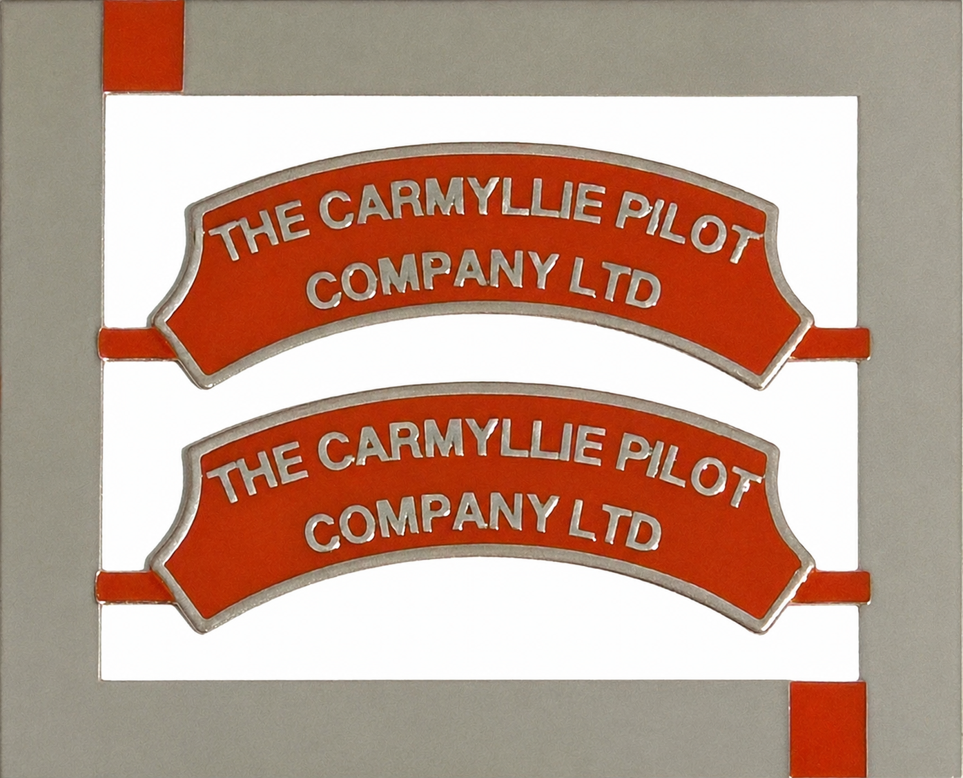 46464 THE CARMYLLIE PILOT CO LTD nameplate - OO Gauge