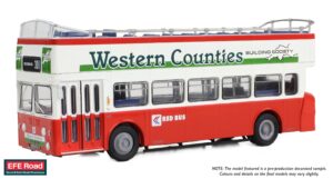 EFE Road E40803 - Leyland Atlantean Open Top Red Bus NBC 925 925GTA - 1:76 Scale
