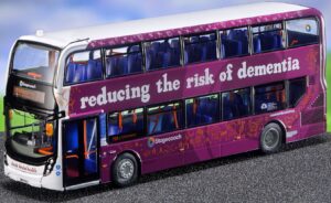 Northcord Model Company UK6532 ADL Enviro 400 Sussex Brain Bus Stagecoach South 10945 SN18 KNJ Ltd 1008pcs  1:76 Scale