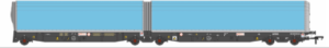 Revolution RT-N-WIA-202B 5 Car Arbel WIA Car Carrier in Plain Blue Livery (N/2mm) N Gauge
