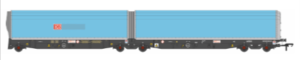 Revolution RT-N-WIA-204A 5 Car Arbel WIA Car Carrier with DB Branding (N/2mm) N Gauge
