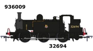 Rapido 936509 E1 Class 32694 In BR Black Livery  - Early Emblem - Sound Fitted OO Gauge