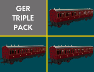 Rapido 978143 GER ‘Evolution’ Non-Corridor Carriage Pack - OO Gauge