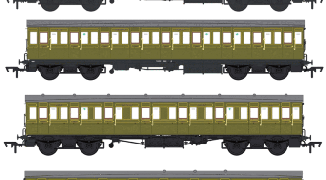 EFE Rail Isle of Wight 54ft 4 Coach Carriage Packs OO Gauge