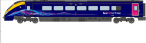 Revolution Trains RT-N-180-FHL-602B-DCC Class 180, 5 Car Unit in First Hull Trains Dynamic Lines Livery, N Gauge DCC SOUND