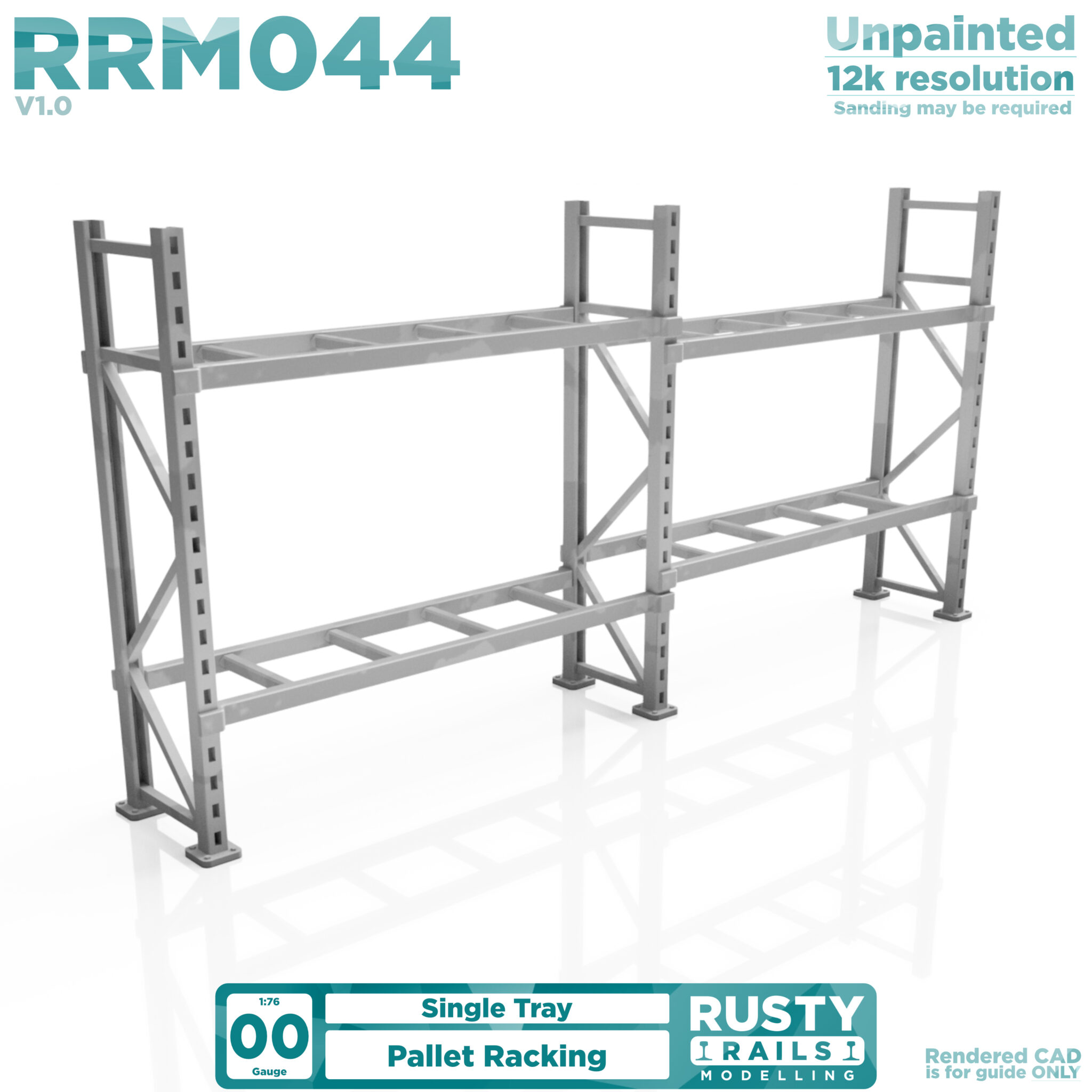 Pallet Risers Rails Rusty Rails - RRM044 Pallet Racking - Pack Size = 1 - OO Scale ...