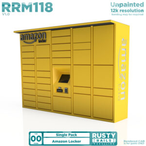 Rusty Rails - RRM118 Amazon Locker - Pack Size = 1 - OO Scale
