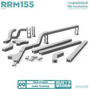 Rusty Rails - RRM155 Cable Trunking - Pack Size = A lot - OO Scale