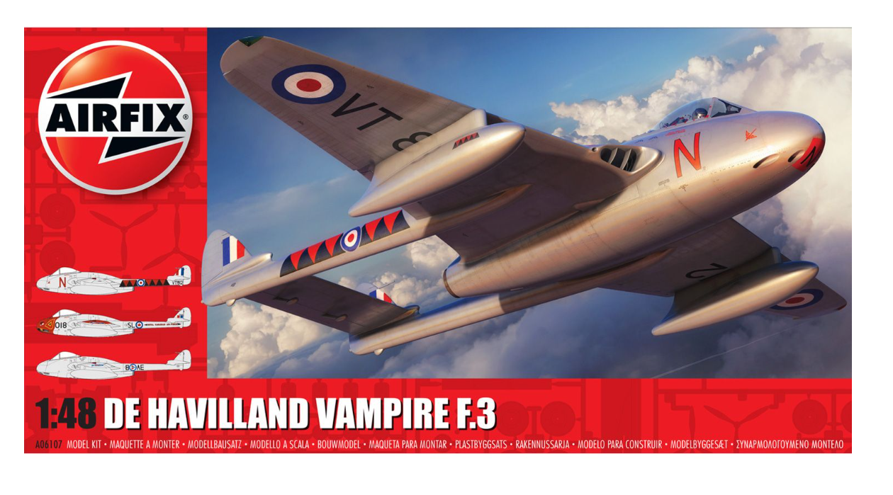 AIRFIX - A06107 de Havilland Vampire F.3