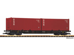 Piko PK37755 - *DR Bogie Flat Wagon w/2x20' DSR Containers Load IV