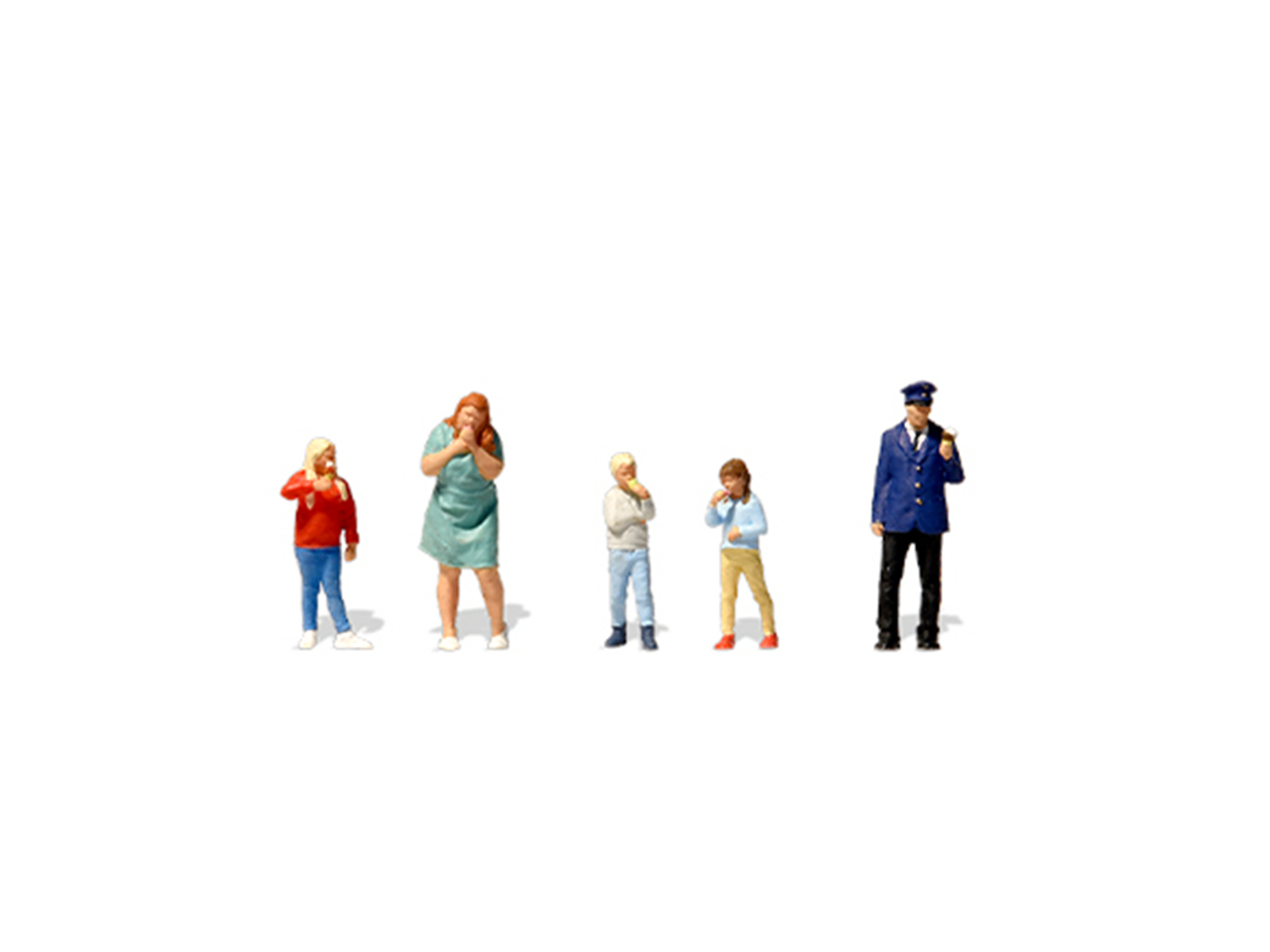 Preiser Set Preiser PR10815 - *Enjoying Ice Cream (5) Exclusive Figure Set ...