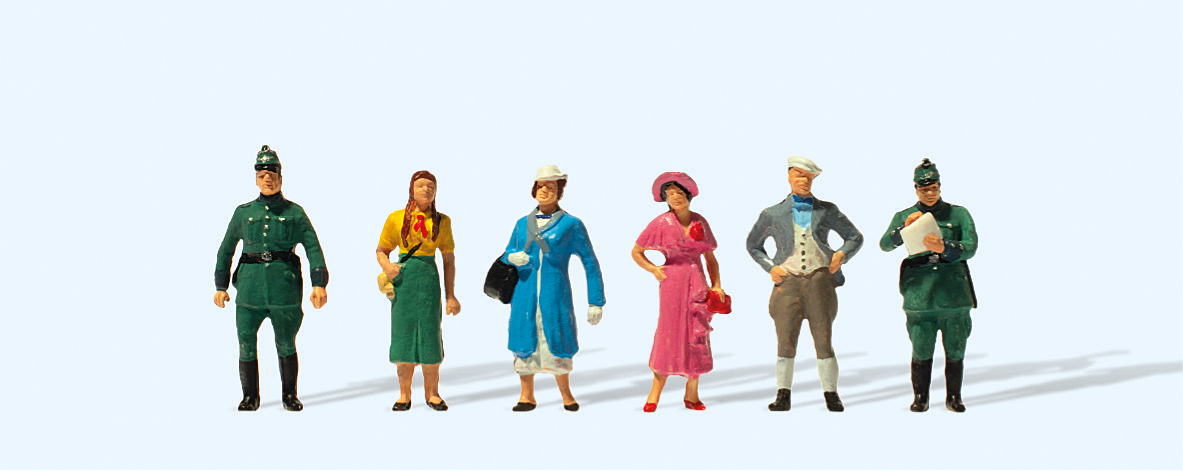 Preiser Set Preiser PR12483 - Street Scene 1936 (6) 75th Anniversary Figure Set ...