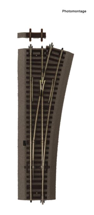 Roco RC42535 - Rocoline Ballasted (WR15) Right Hand Turnout 15 Degree
