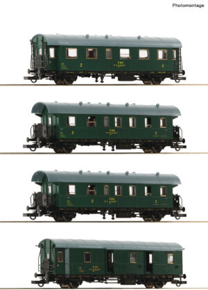 Roco RC6200088 - *CSD Bi/Dd Coach Set (4) IV 1:87 scale HO Scale