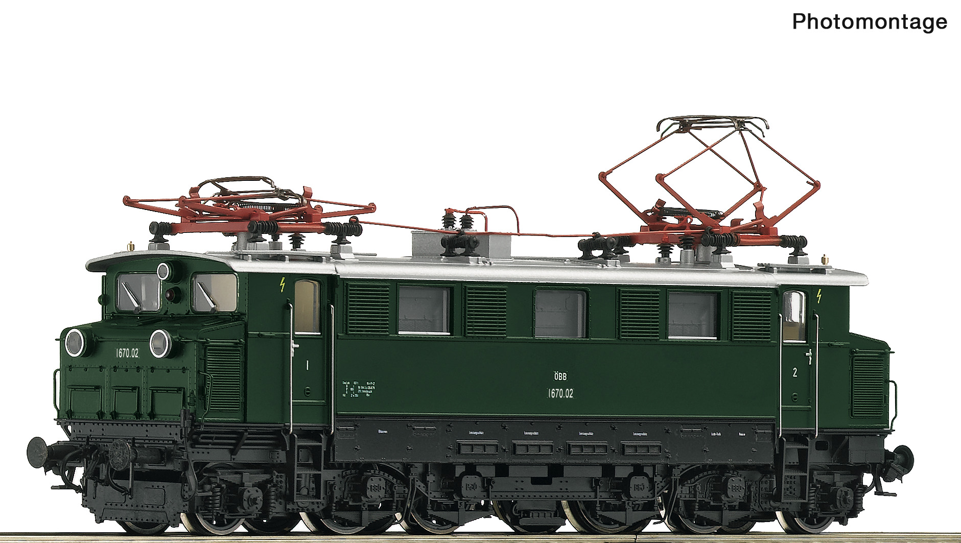 Roco Rgsbrblk Roco RC7500047 - OBB Rh1670.02 Electric Locomotive IV - Rainbow Railways