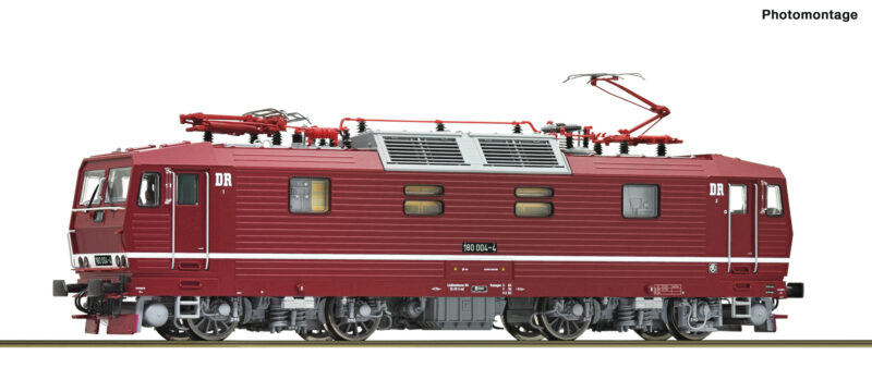 Roco Rgsbrblk Roco RC7500052 - DR BR180 004-4 Electric Locomotive IV - Rainbow Railways