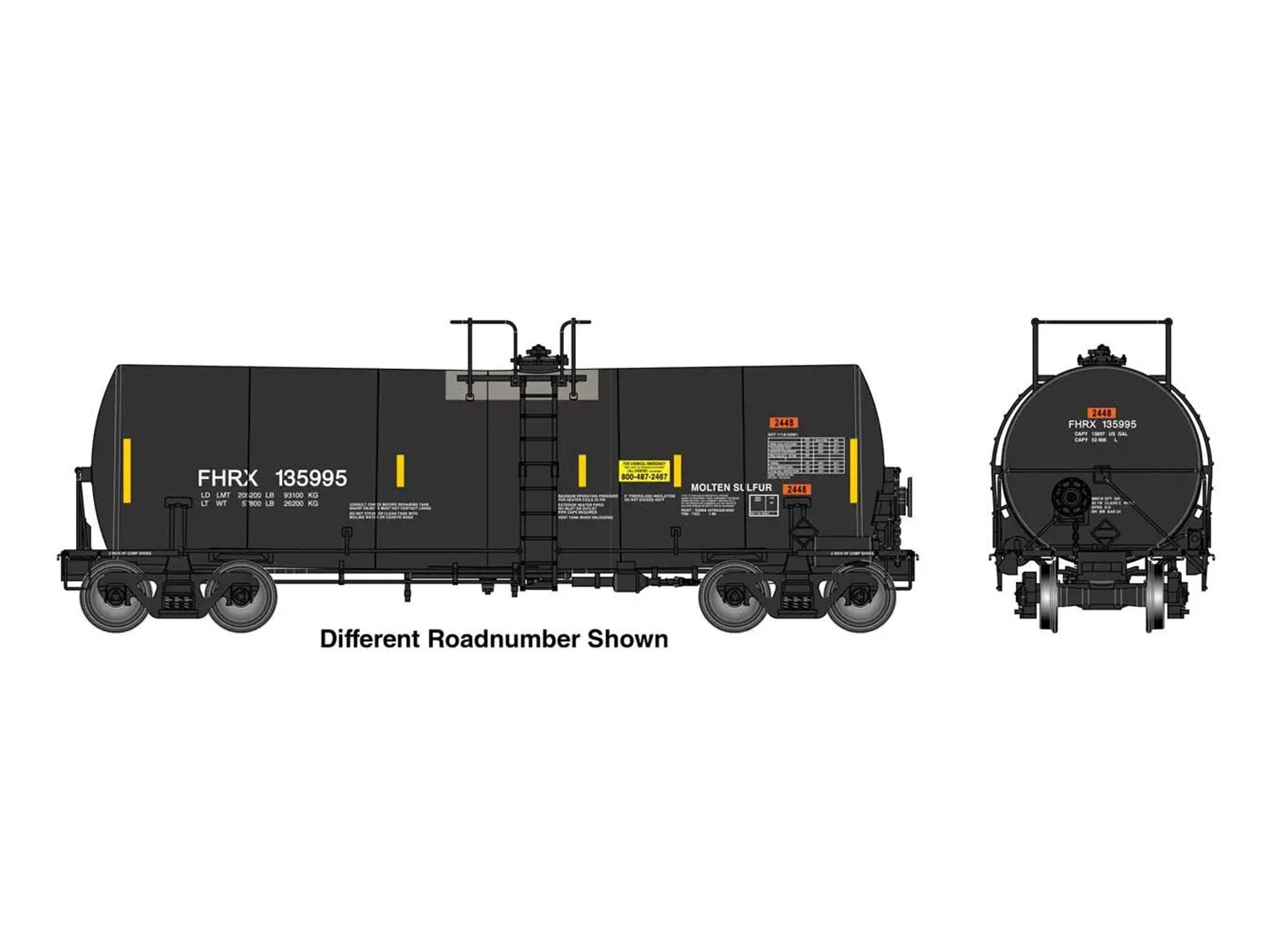 Walthers Proto WH920-100054 - 40' Trinity 14k Gallon Molten Suplhur ...