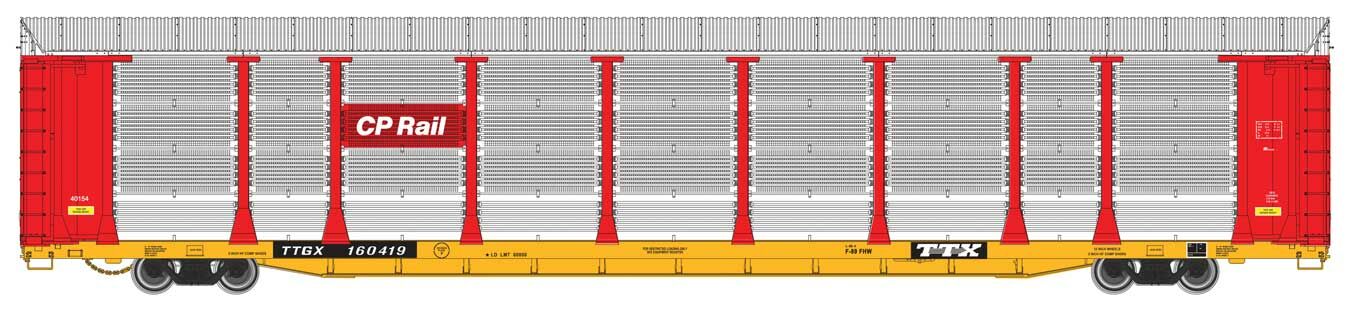 Walthers Proto WH920-101513 - 89' Thrall Bi-Level Car Carrier CP TTGX ...