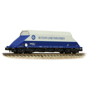 Graham Farish 377-101C JGA Bogie Hopper 'Buxton Lime Industries' White & Blue - N Gauge