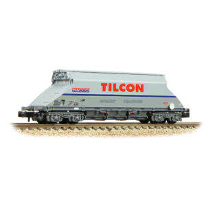 Graham Farish 377-104A JGA Bogie Hopper with Hopper Cover 'Tilcon' Grey - N Gauge