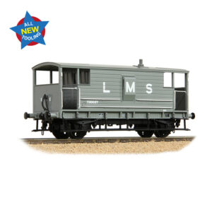 Bachmann 38-975 LMS 20T Brake Van LMS Grey - OO Gauge
