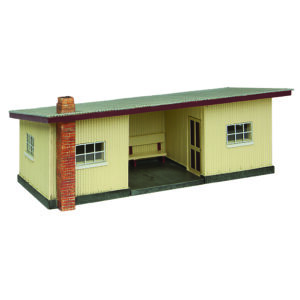 Bachmann Scenecraft 47-0160B Narrow Gauge (NG7) Corrugated Station Brown & Cream - 1:43 Gauge