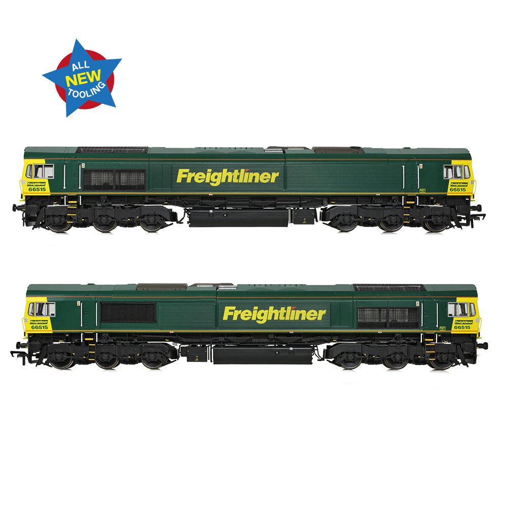 Bachmann 50-001 Class 66/5 66515 Freightliner Green - OO Gauge