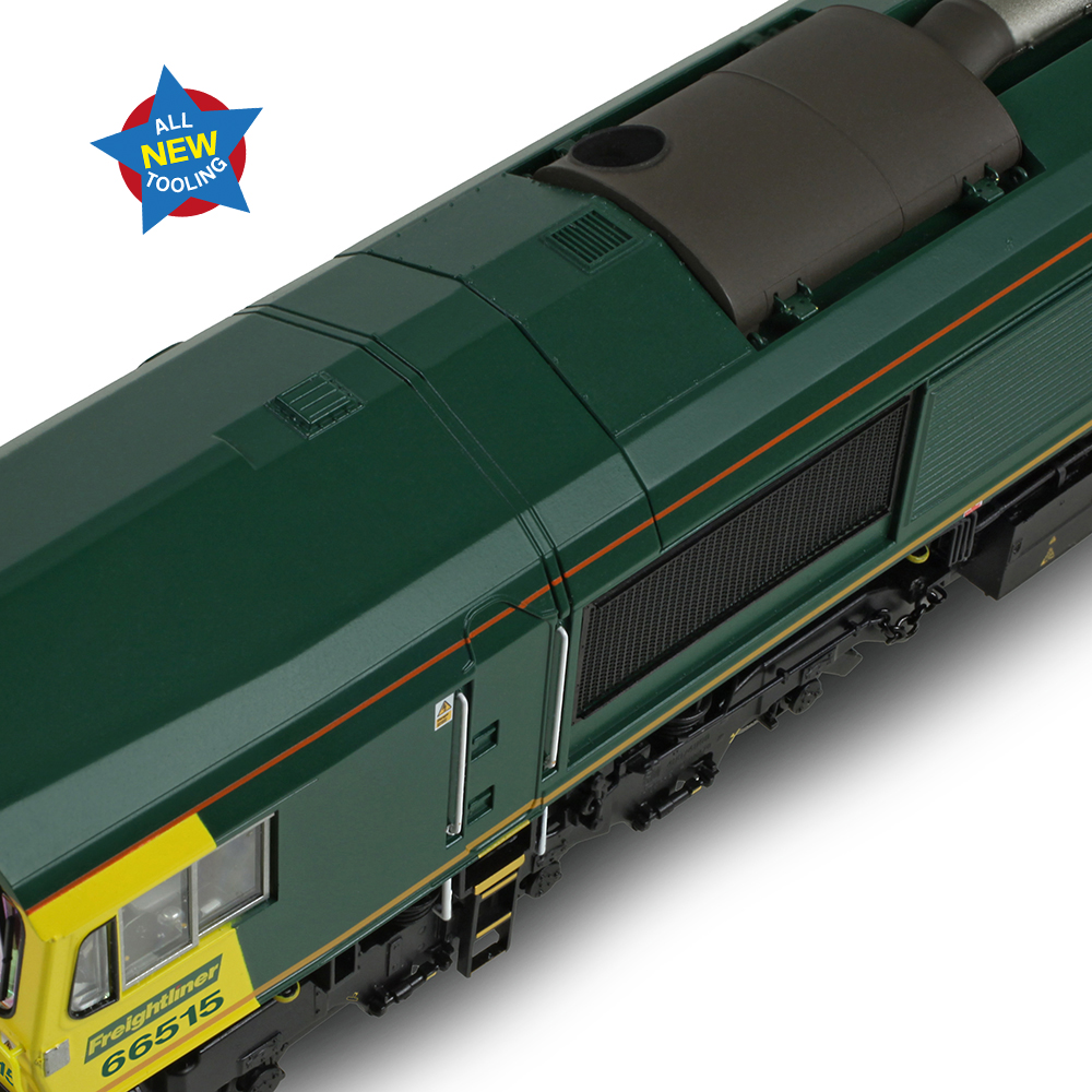 Bachmann 50-001 Class 66/5 66515 Freightliner Green - OO Gauge