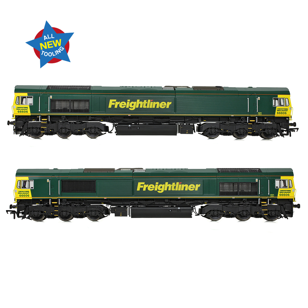 Bachmann 50-002 Class 66/6 66606 Freightliner Green - OO Gauge