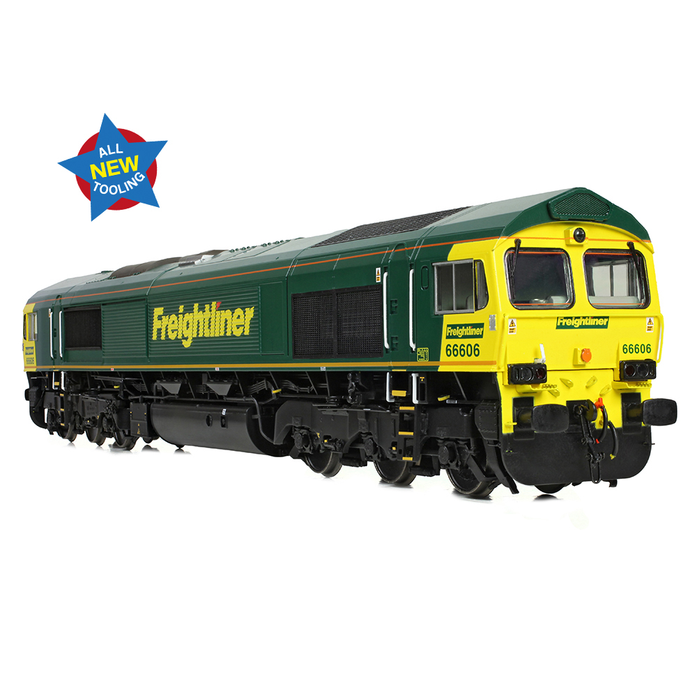 Bachmann 50-002 Class 66/6 66606 Freightliner Green - OO Gauge