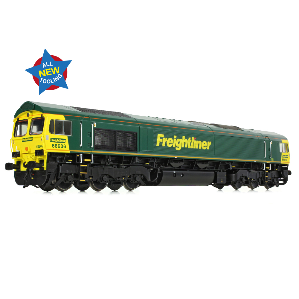 Bachmann 50-002 Class 66/6 66606 Freightliner Green - OO Gauge