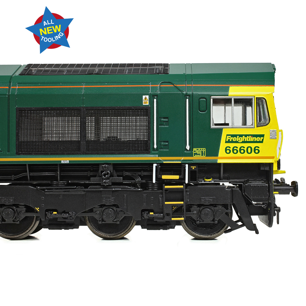 Bachmann 50-002 Class 66/6 66606 Freightliner Green - OO Gauge