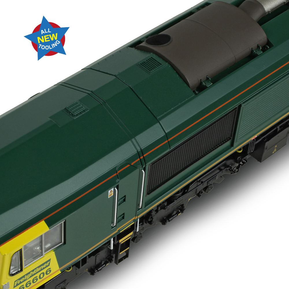 Bachmann 50-002 Class 66/6 66606 Freightliner Green - OO Gauge
