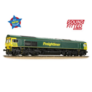 Bachmann 50-002SFX Class 66/6 66606 Freightliner Green - OO Gauge