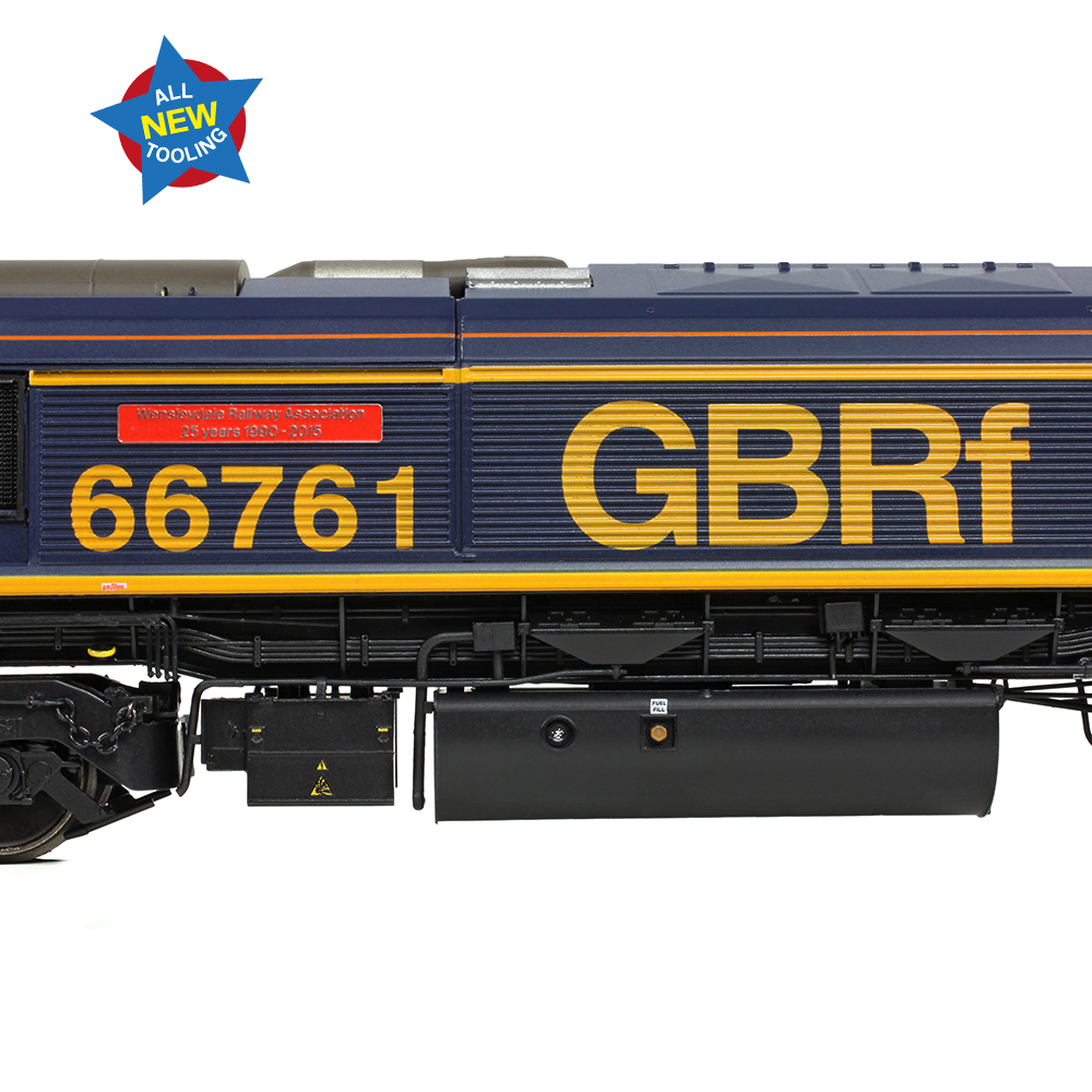 Bachmann 50-003 Class 66/7 66761 'Wensleydale Railway Association' GBRf Europorte - OO Gauge