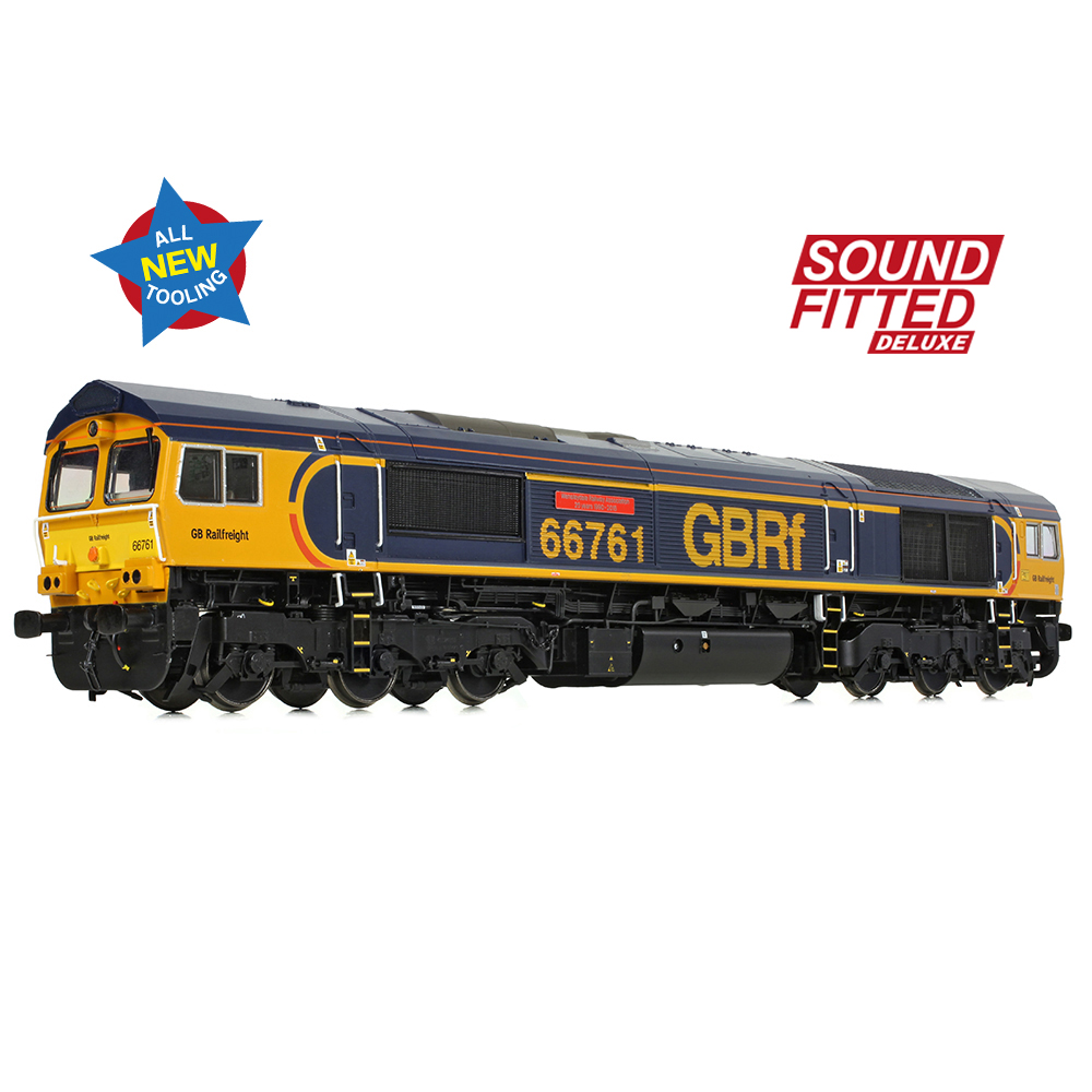 Bachmann 50-003SFX Class 66/7 66761 'Wensleydale Railway Association' GBRf Europorte - OO Gauge