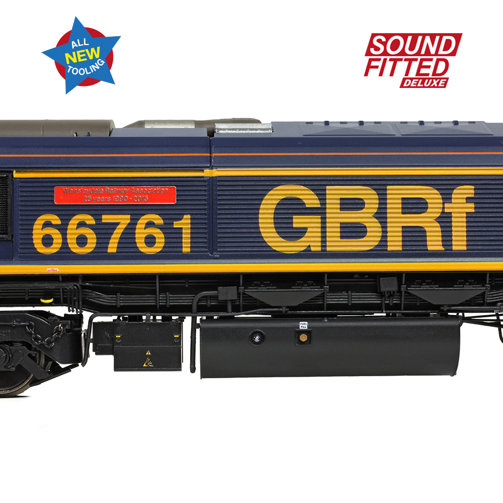 Bachmann 50-003SFX Class 66/7 66761 'Wensleydale Railway Association' GBRf Europorte - OO Gauge
