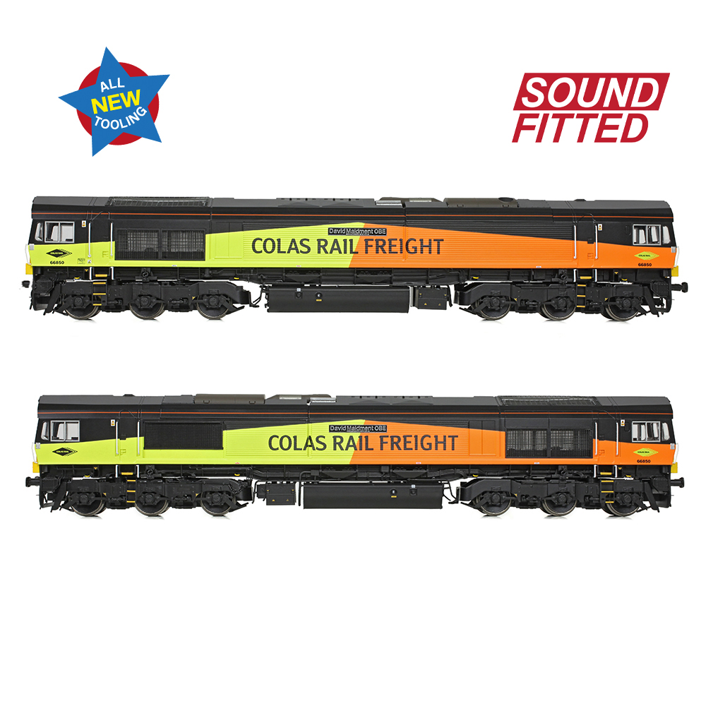 Bachmann 50-004ASF Class 66/8 66850 'David Maidment OBE' Colas Rail Freight - OO Gauge