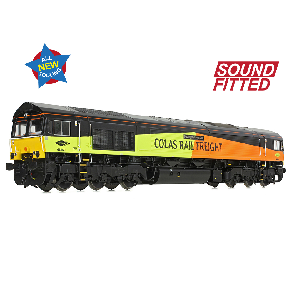 Bachmann 50-004ASF Class 66/8 66850 'David Maidment OBE' Colas Rail Freight - OO Gauge