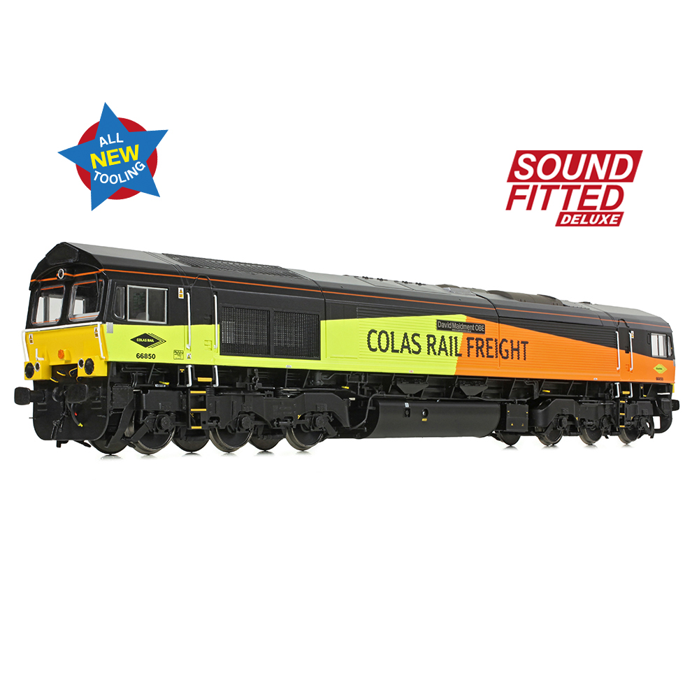 Bachmann 50-004ASFX Class 66/8 66850 'David Maidment OBE' Colas Rail Freight - OO Gauge