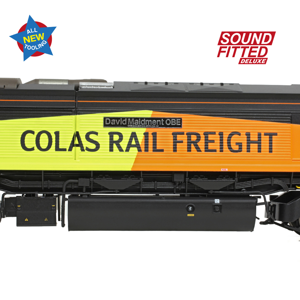 Bachmann 50-004ASFX Class 66/8 66850 'David Maidment OBE' Colas Rail Freight - OO Gauge