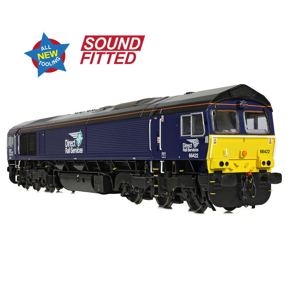 Bachmann 50-010SF Class 66/4 66422 'Max Joule 1958-1999' DRS Compass (Small Logo) - OO Gauge
