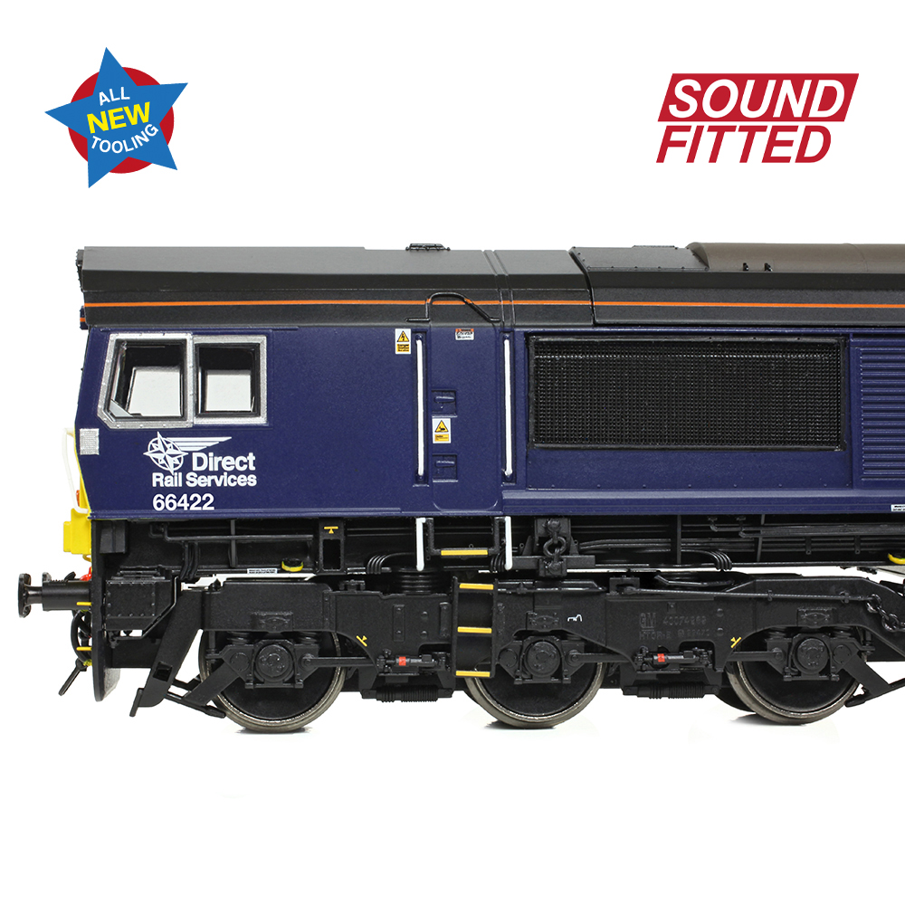 Bachmann 50-010SF Class 66/4 66422 'Max Joule 1958-1999' DRS Compass (Small Logo) - OO Gauge