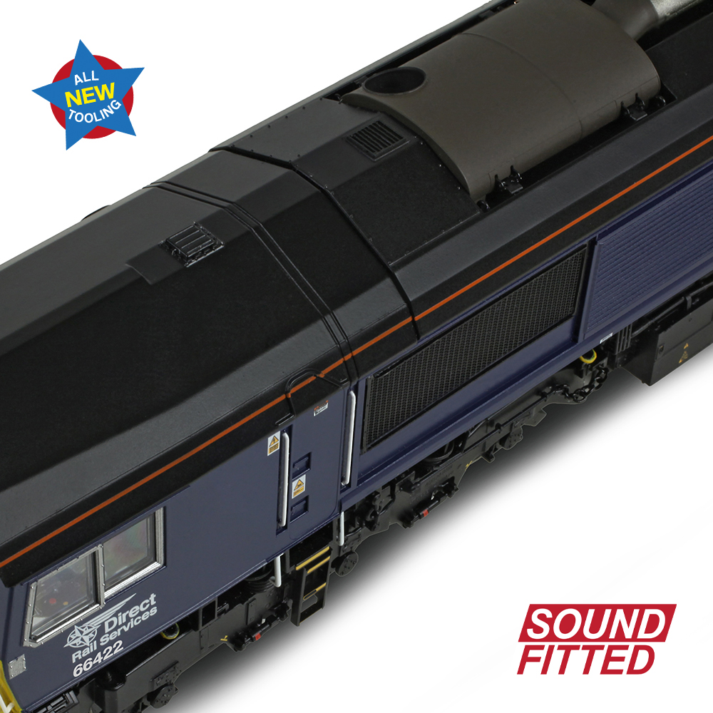 Bachmann 50-010SF Class 66/4 66422 'Max Joule 1958-1999' DRS Compass (Small Logo) - OO Gauge